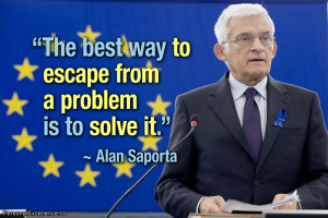 Alan Saporta quote – The best way to escape from a problem is…