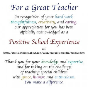 appreciation quotes teacher appreciation special acknowledgments for ...