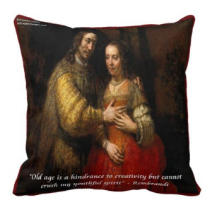 aging #quote & #painting The #Jewish Bride #Pillow #art #quotes ...