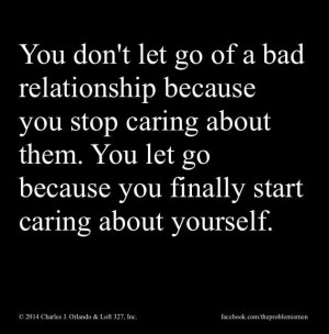 caring about yourself!