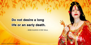 Shri Radhe Guru Maa - Spiritual insight
