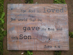 ... Rustic Reclaimed Wood Art Sign with 