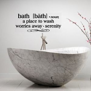 ... -WORDS-BATHROOM-VINYL-DECOR-DECAL-WALL-LETTERING-STICKER-QUOTE