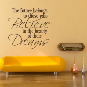 Beauty quote wall decal