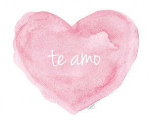 ... Spanish, New Baby Gift, I love You, Love Quote, Watercolor Art Print