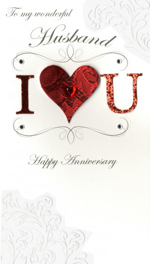 To My Wonderful HusbandHusband I Heart U. Happy 3rd Anniversary ...