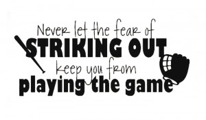 shopping!Wall Sticker Decal Quote Vinyl Baseball Softball Wall Quote ...
