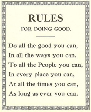 Rules to Live by...