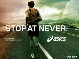 asics stop at never #Running #Motivation