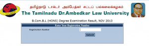 Tamil Nadu Dr Ambedkar Law University Chennai Results