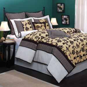 White and Tan Comforter Sets