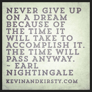 Never give up ~ Quote