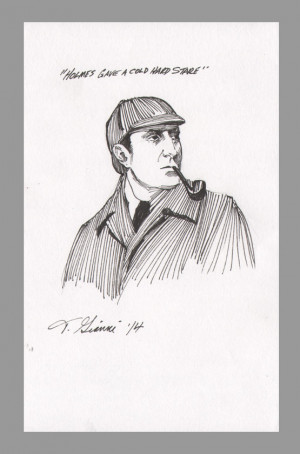 ... -holmes-basil-rathbone-original-art-sketch-thomas-gianni-with-quote-1