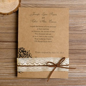 love birds rustic barn layered wedding invitations EWLS047
