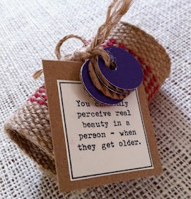 DIY, burlap, quotes. #napkin rings #wedding idea