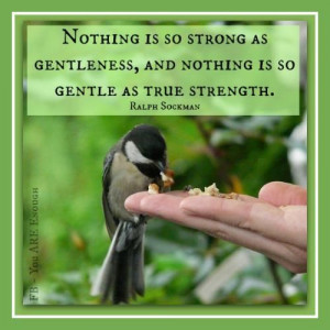 Gentleness #Strength - inspirational quote