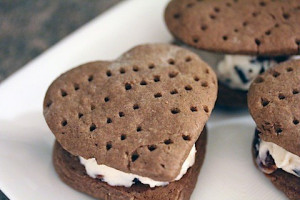 heart shaped cookie cutter for heart ice cream sandwiches