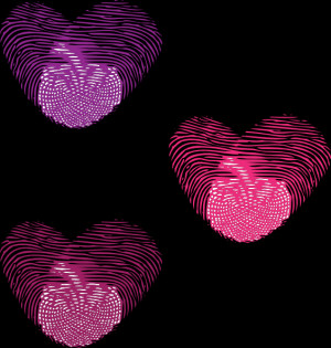 Thumbprint Hearts Clip Art