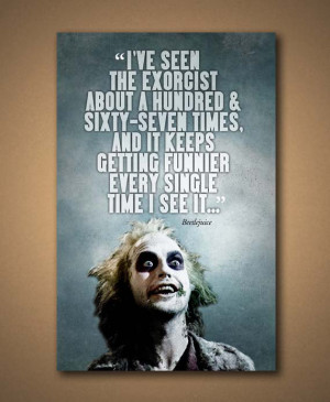 BEETLEJUICE Movie Quote Poster