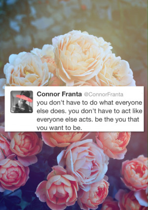 ... this image include: connor franta, twitter, quotes, flowers and quote