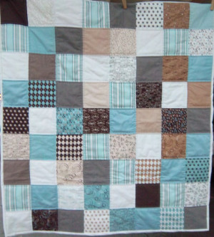 Pure Joy Baby Boy Patchwork Quilt by Dreamy Vintage Sheets on Etsy
