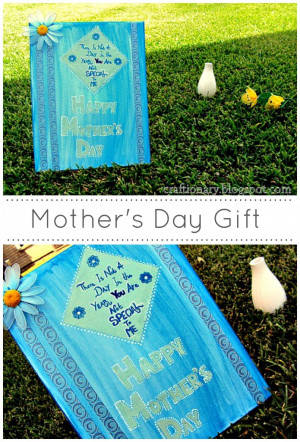 Paint and decoupage canvas- Mother’s Day