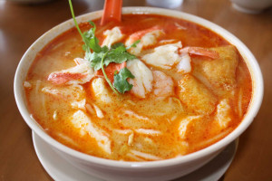 ... prawns fried rice spicy basil chicken noodle soup deep fried potato