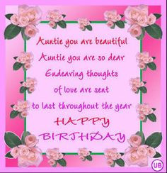 happy birthday quotes for your aunt