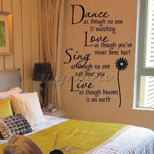 Dance Quote Wall Stickers