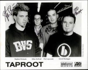 Taproot Signed Photograph USA PHOTOGRAPH SIGNED PHOTO