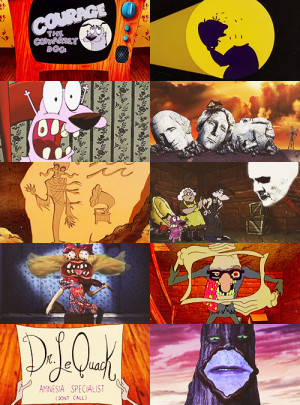 ... the cowardly dog show starring courage the cowardly dog abandoned as a