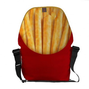 Funny French Fries Custom Messenger Bag $111.00