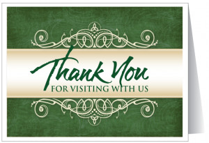 Thank You For Visiting Card Inside...