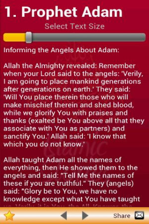 Stories of Prophets in Islam - screenshot