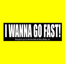 NEW Talladega Nights BUMPER STICKER, ricky bobby, nascar, racing decal ...