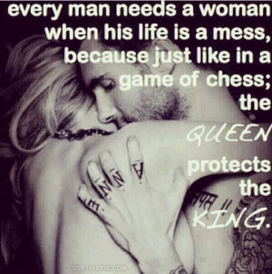 Queen Protects the King woman man queen king quote quotes love quote ...