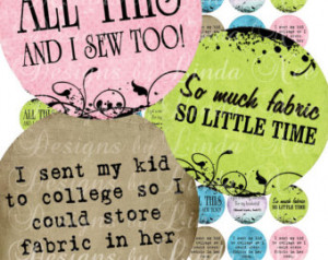 NEW- Knitting and Sewing Quotes (1 inch round) Bottlecap Images Sale ...