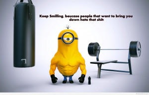 Funny strong minion hd wallpaper 2015