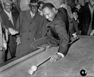 martin luther king playing pool