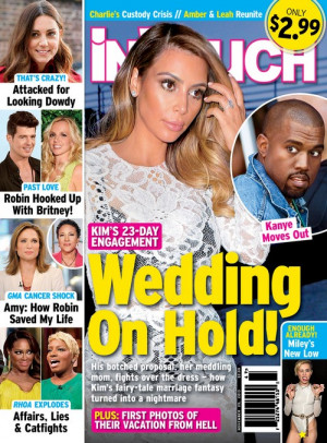 Kim Kardashian And Kanye West Living Apart, Wedding Cancelled - Report