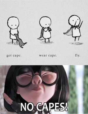 no capes edna mode incredibles funny