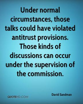 ... of discussions can occur under the supervision of the commission