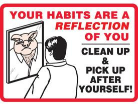 If you use equipment, pick it up and clean up after yourself!