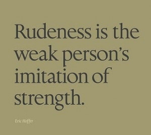 rudeness