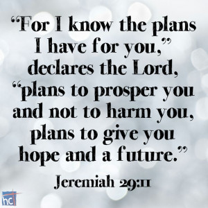 Bible Verse ~ Jeremiah 29:11: Bible Verse