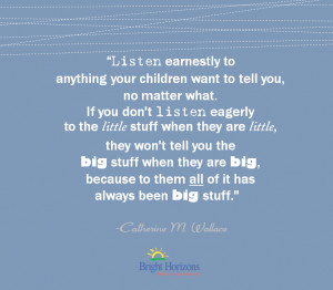 Listen To The Little Stuff