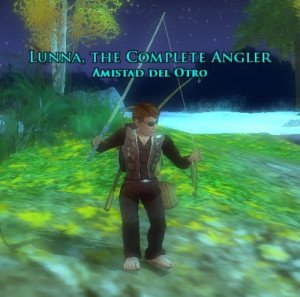 also like the fishing outfit I've put together for Arky Lunna: