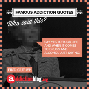 Say “No” to Drugs Quotes from Nancy Reagan (INFOGRAPHIC)