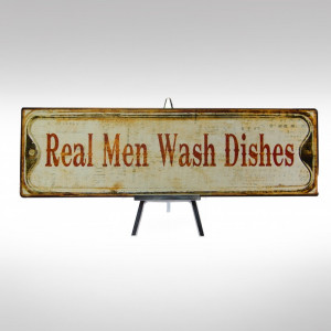 Home » Signs & Plaques » Real Men Wash Dishes sign