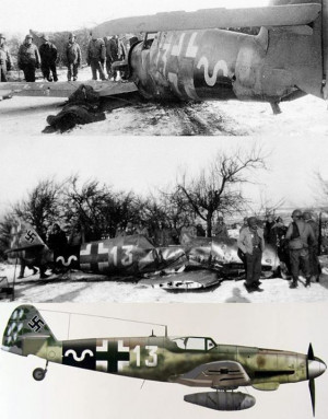 Bf 109G-14/AS (W.Nr. 784993)пилот Герберт Максис 13 ...